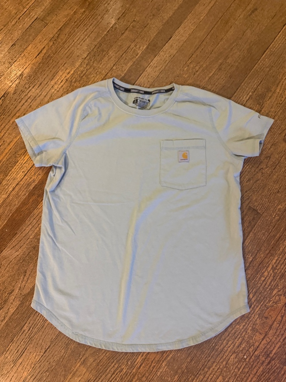 Carhartt Light Blue Short-Sleeve Pocket Tee
